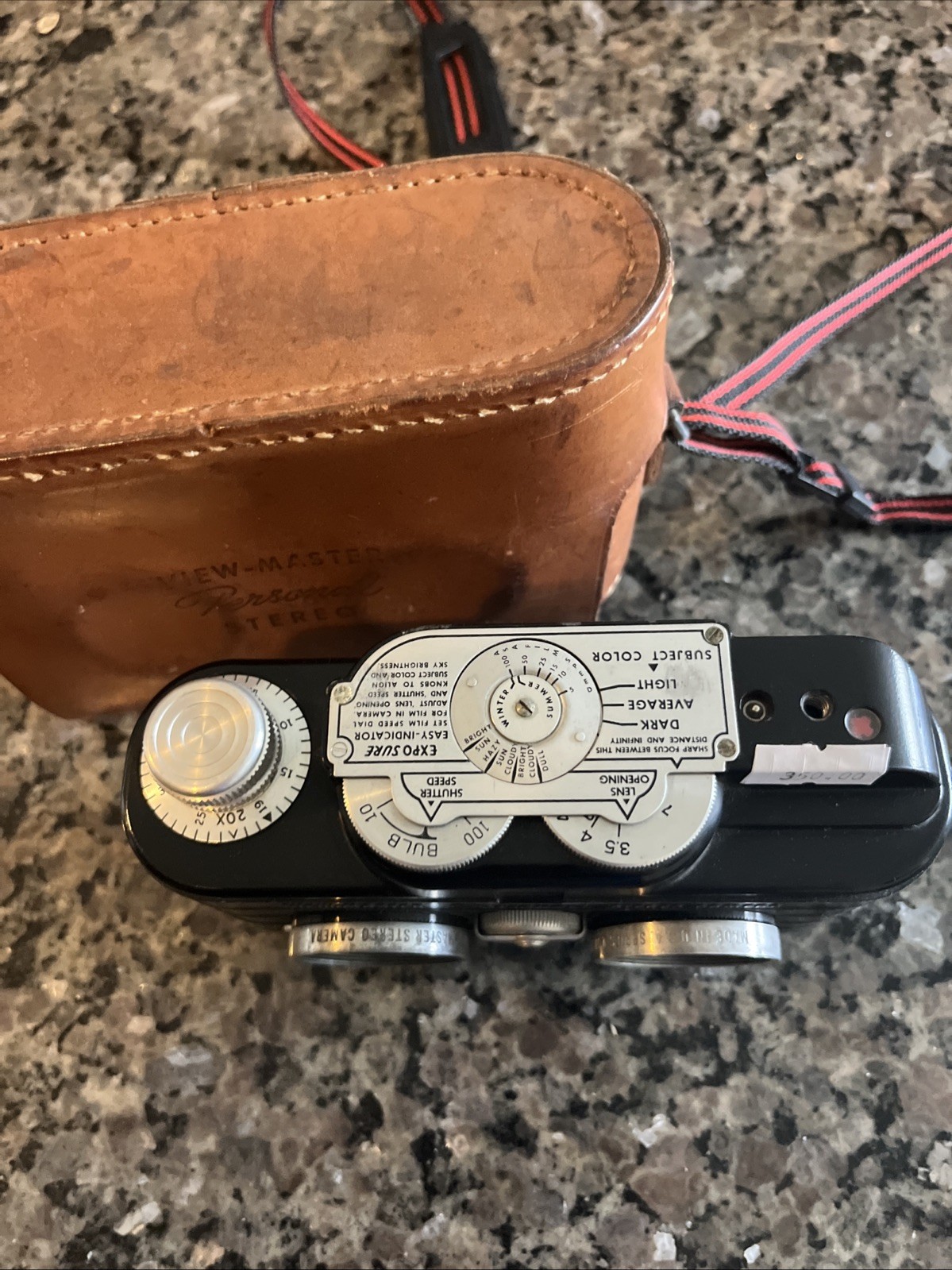 Vintage Sawyer’s View-Master Personal Stereo Camera Shutter Works Leather Case
