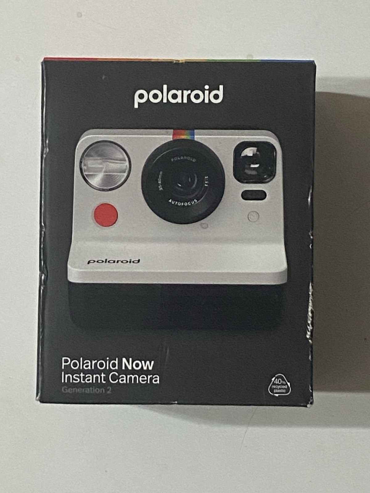 Polaroid Now Instant Camera (Gen 2) White Autofocus I-Type 600 Film-Brand NEW!