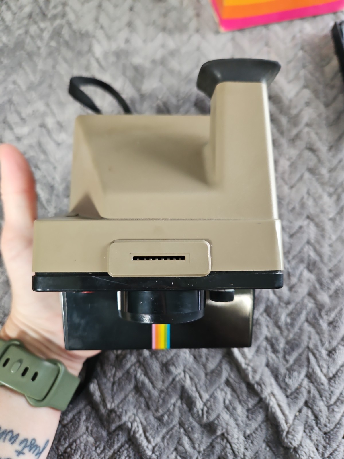 Vintage Polaroid Presto Land Camera Brown Instant Film Camera NOT TESTED w Box