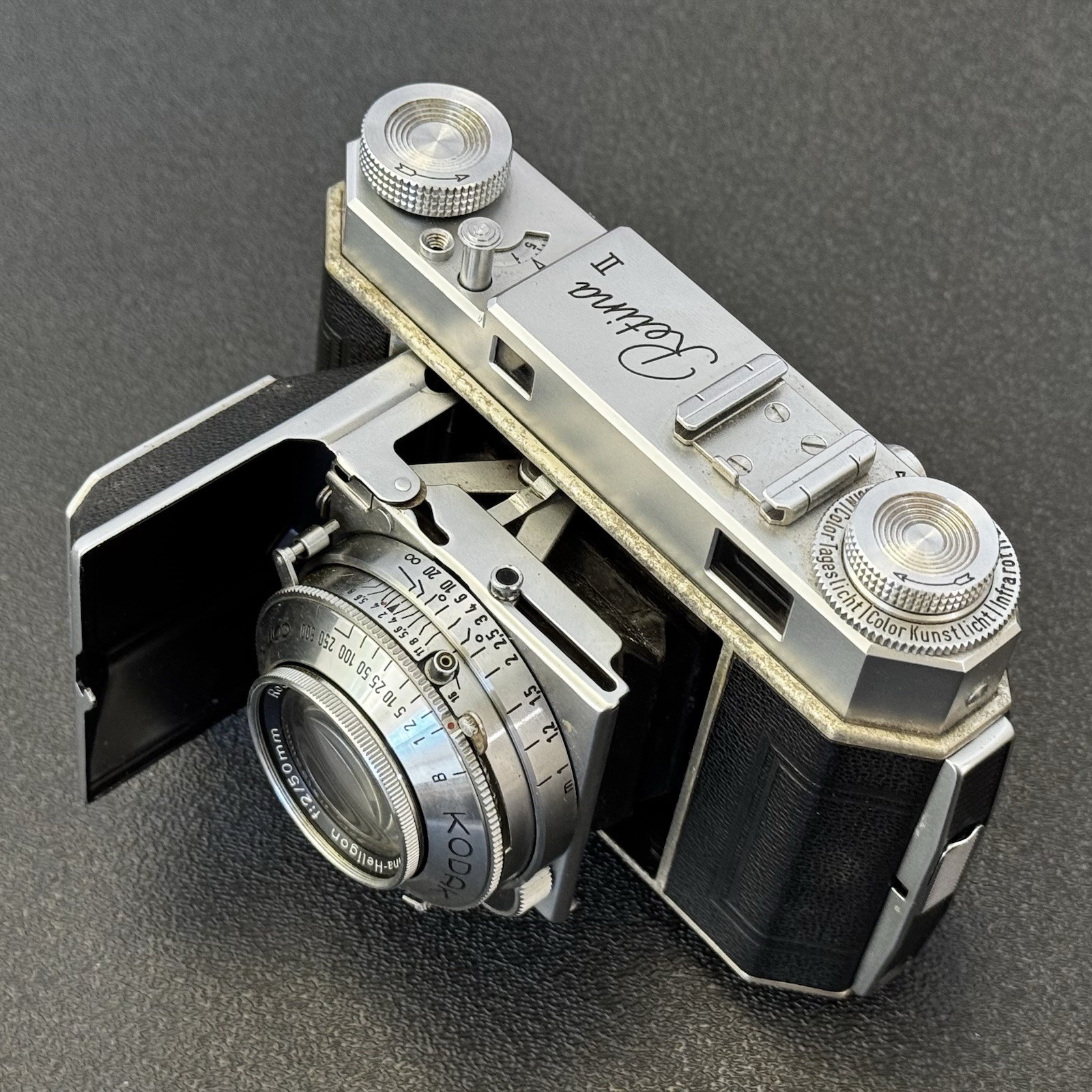 Kodak Retina II – Type 014 – 35mm Rangefinder Film Camera – Heligon – Sold AS-IS
