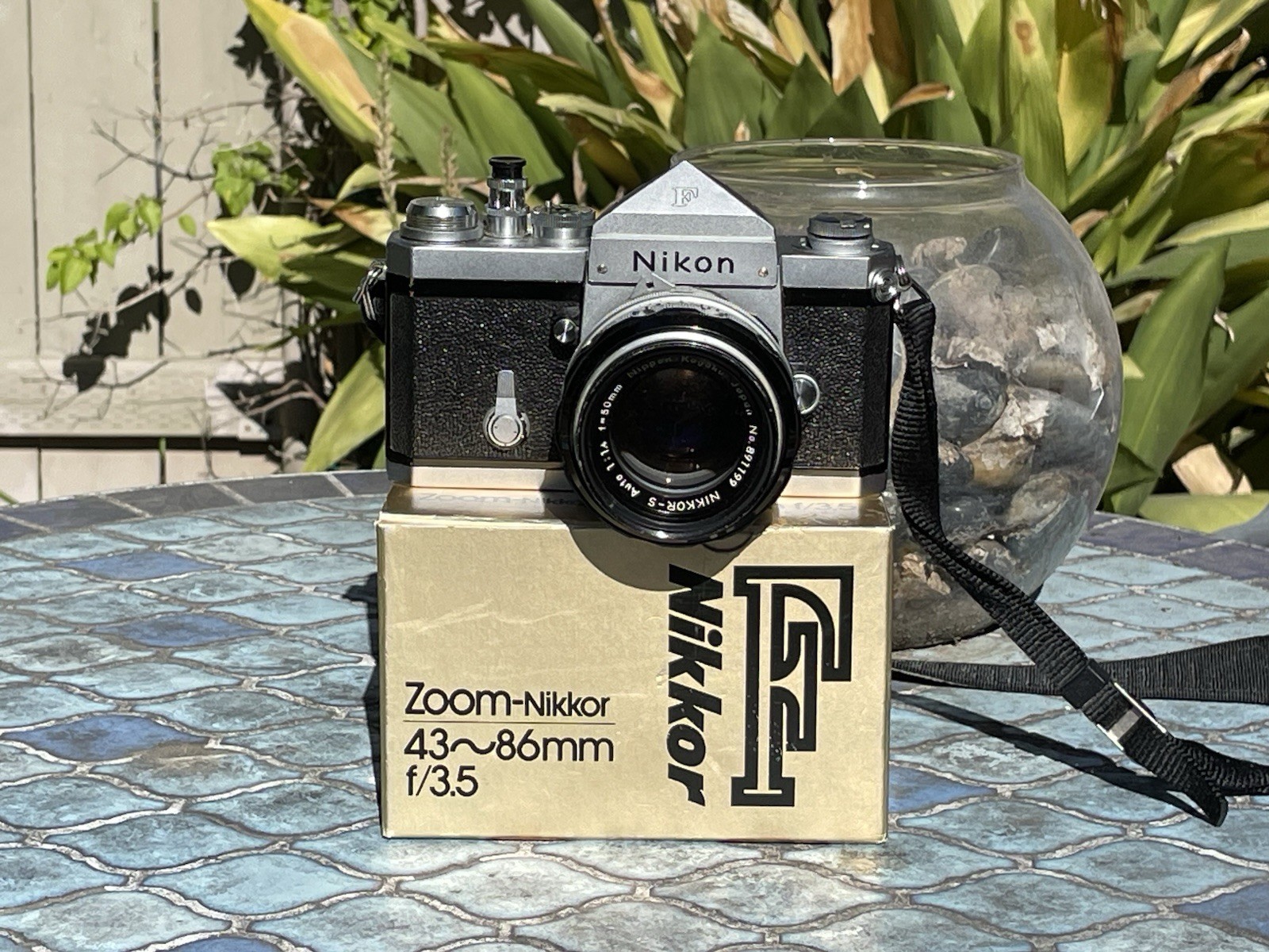 Nikon F 35mm SLR Camera w/ Nikkor-S 50mm f/1.4 & 43-86mm f/3.5