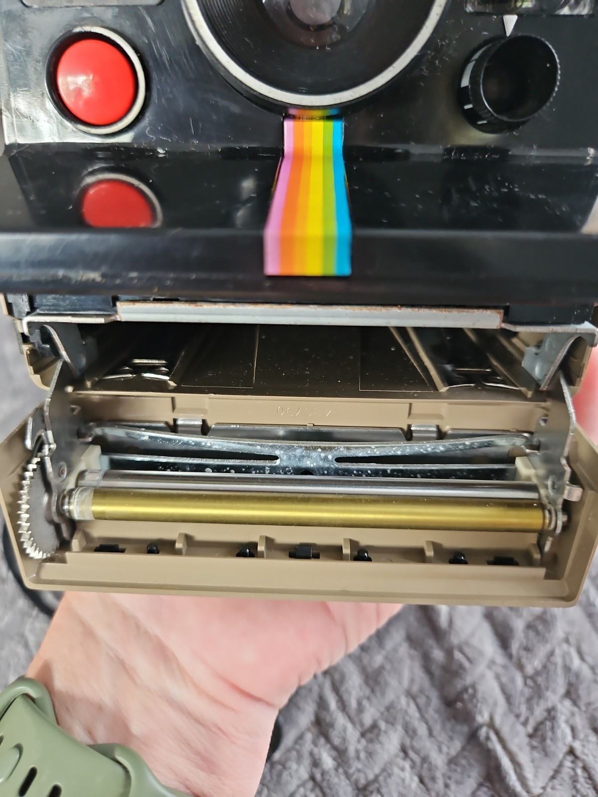 Vintage Polaroid Presto Land Camera Brown Instant Film Camera NOT TESTED w Box