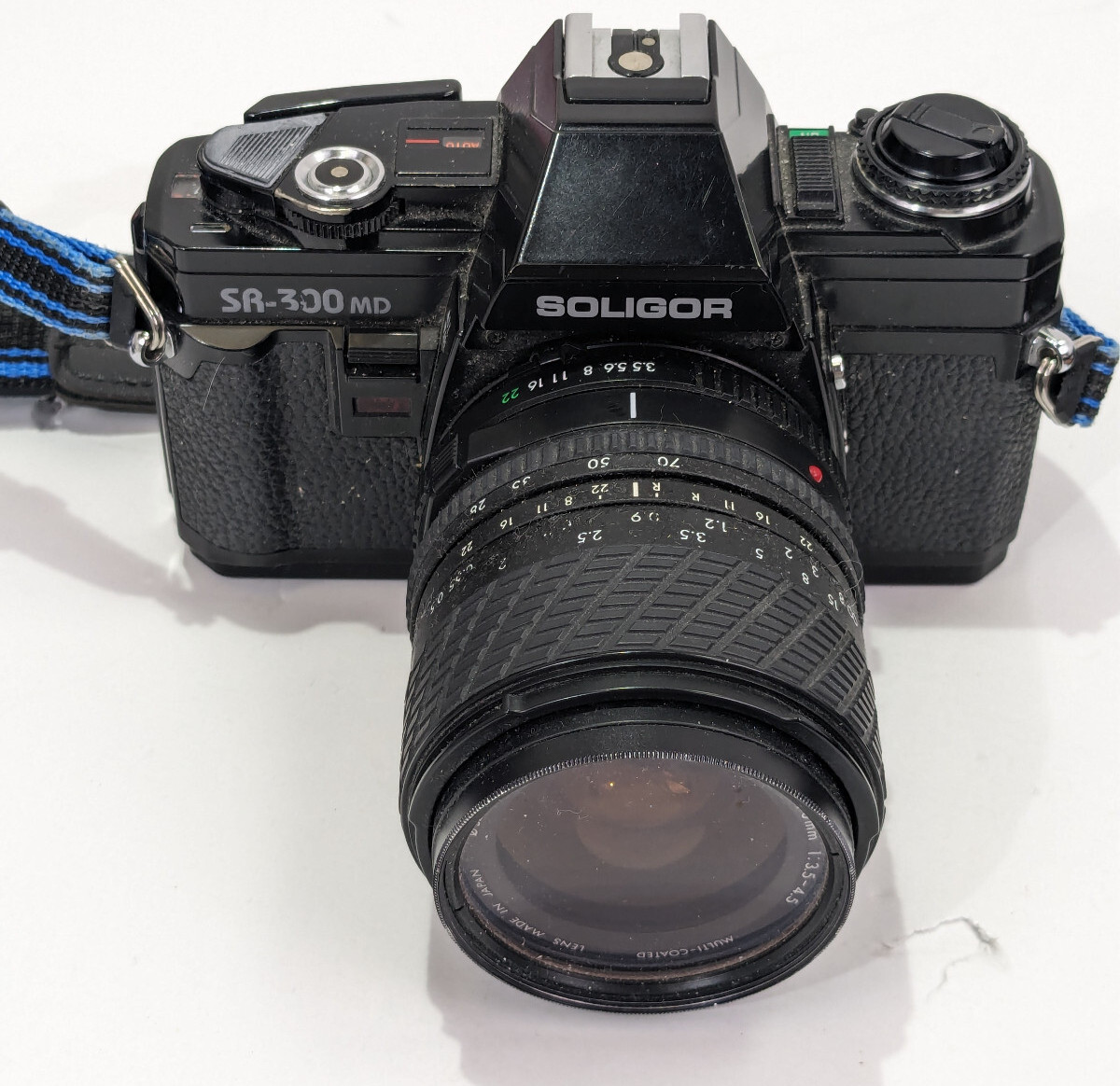 Soligor SR-300 MD film camera w/ 70mm lens *has wear* untested FREE RETURNS