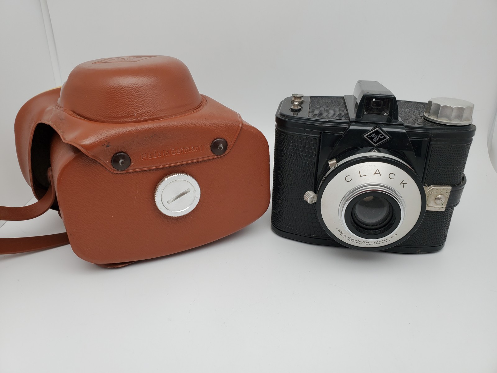 Vintage CLACK AGFA Camera & Case Made in Germany Untested